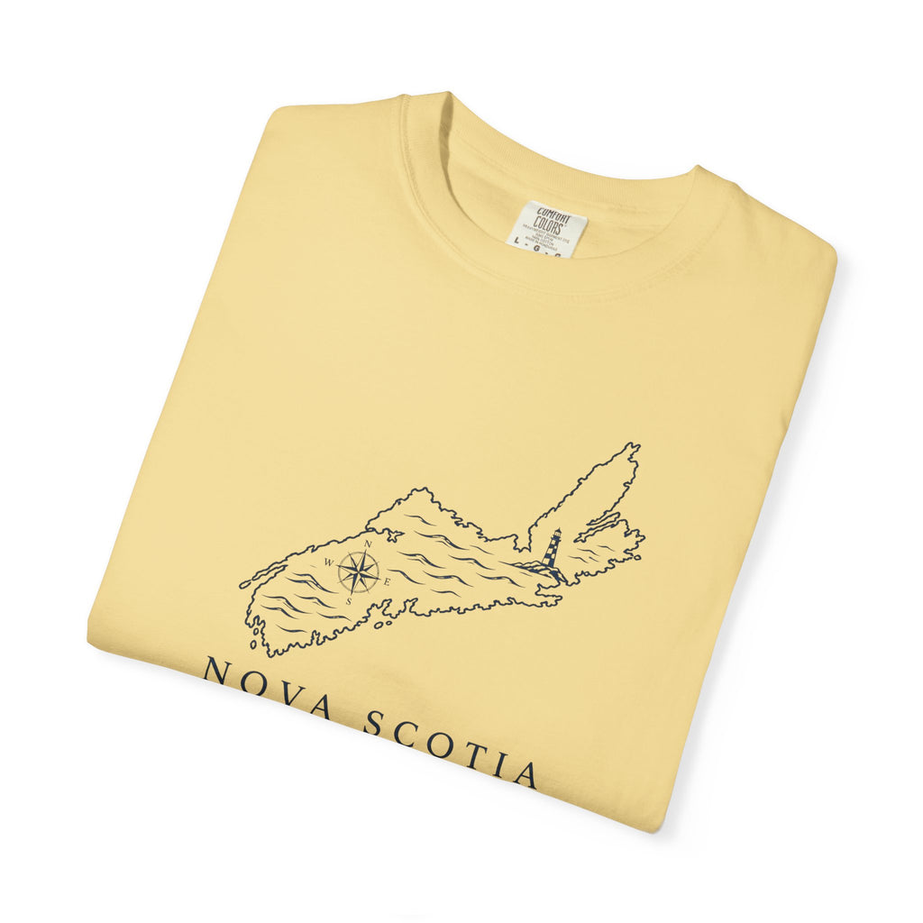 Nova Scotia Map T-Shirt — Coastal Minimalist Province Tee