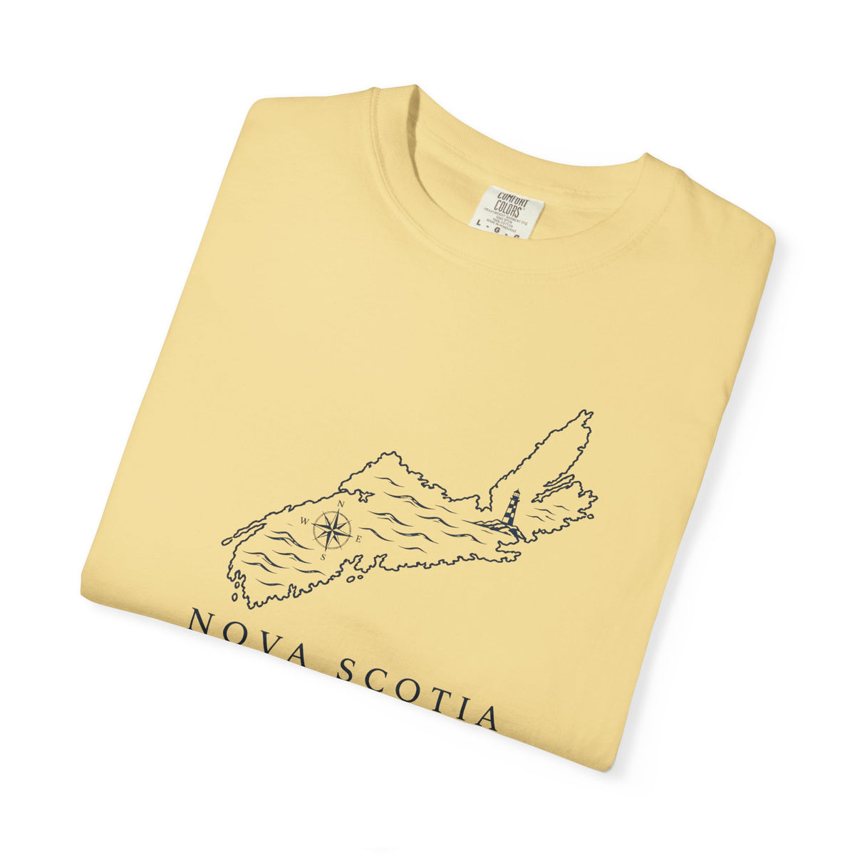 Nova Scotia Map T-Shirt — Coastal Minimalist Province Tee