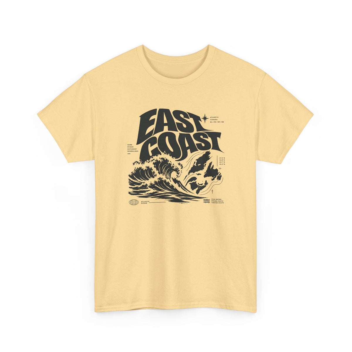 East Coast Surf Wave T‑Shirt — Vintage Ocean Graphic Tee