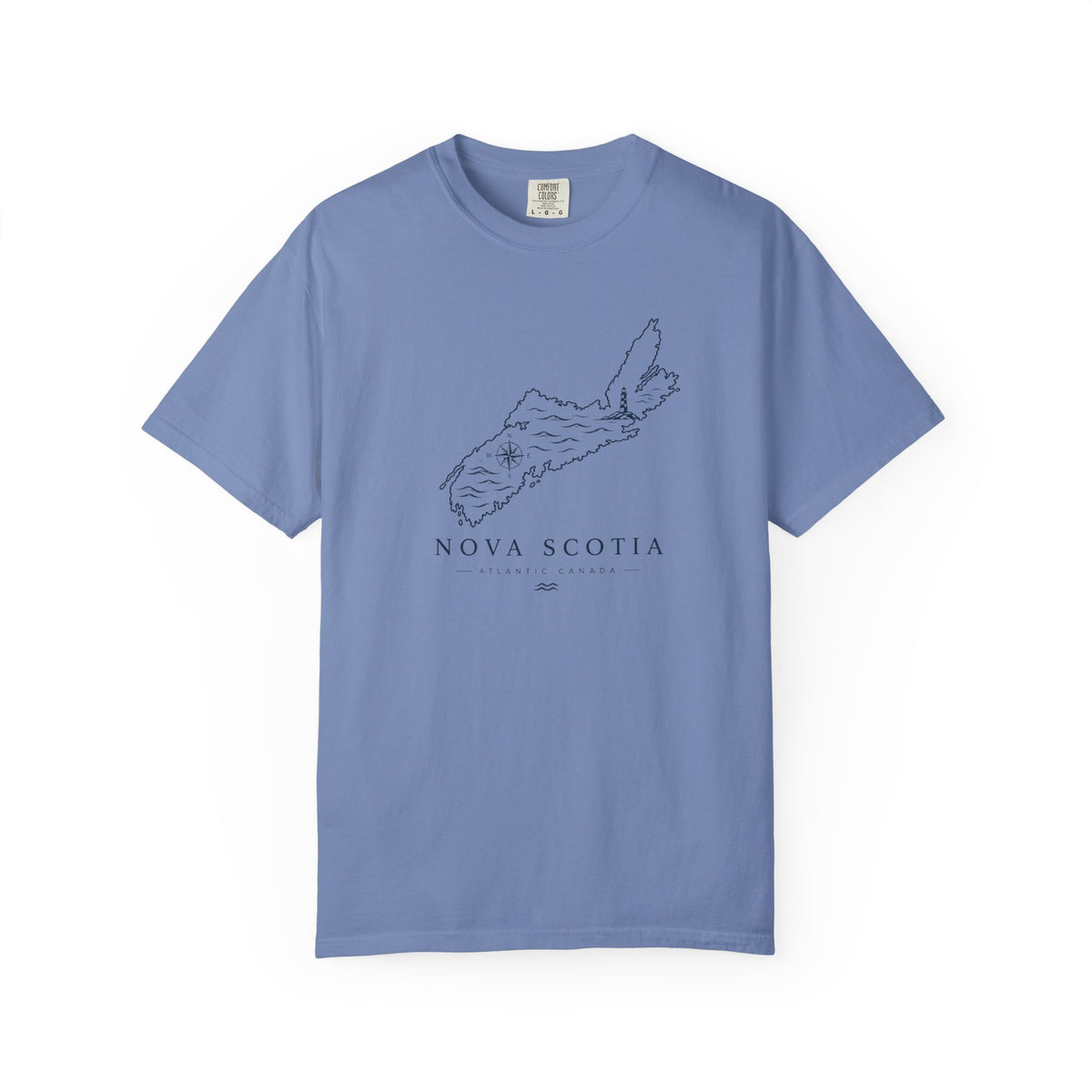 Nova Scotia Map T-Shirt — Coastal Minimalist Province Tee