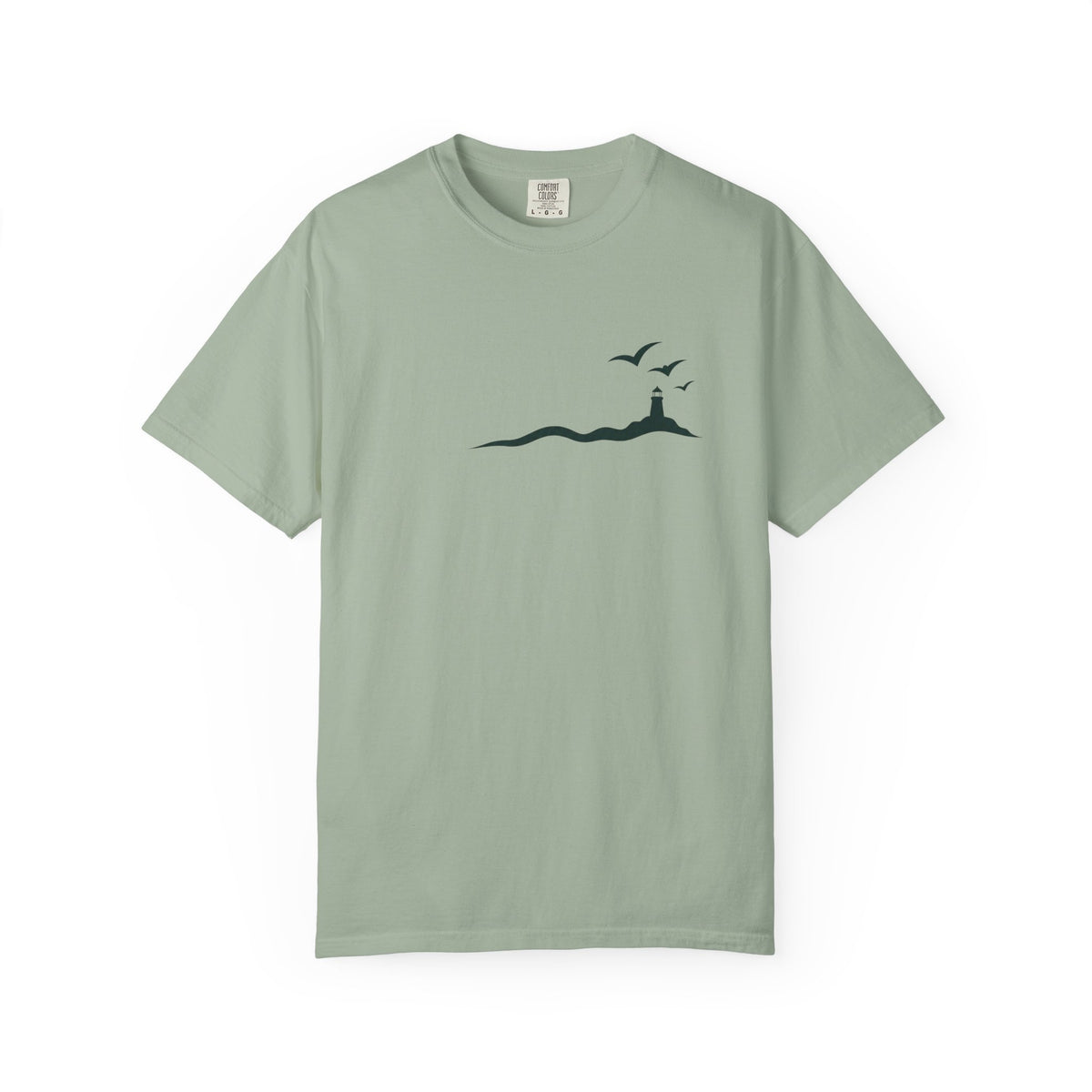 Coastal Lighthouse Tee – Minimal Seaside Graphic T-Shirt