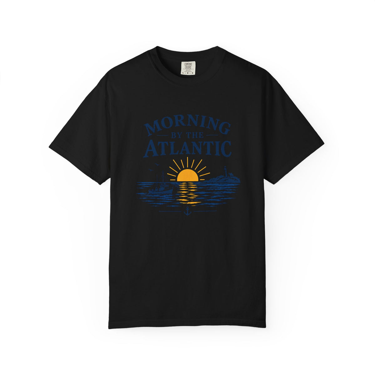 Morning by the Atlantic T-Shirt — Nautical Sunrise Boat Tee