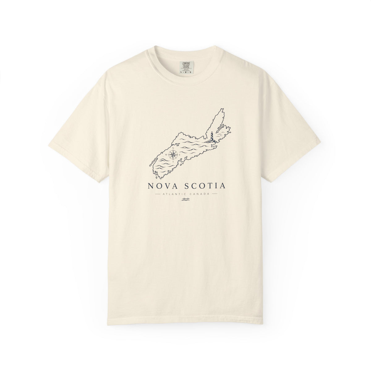 Nova Scotia Map T-Shirt — Coastal Minimalist Province Tee