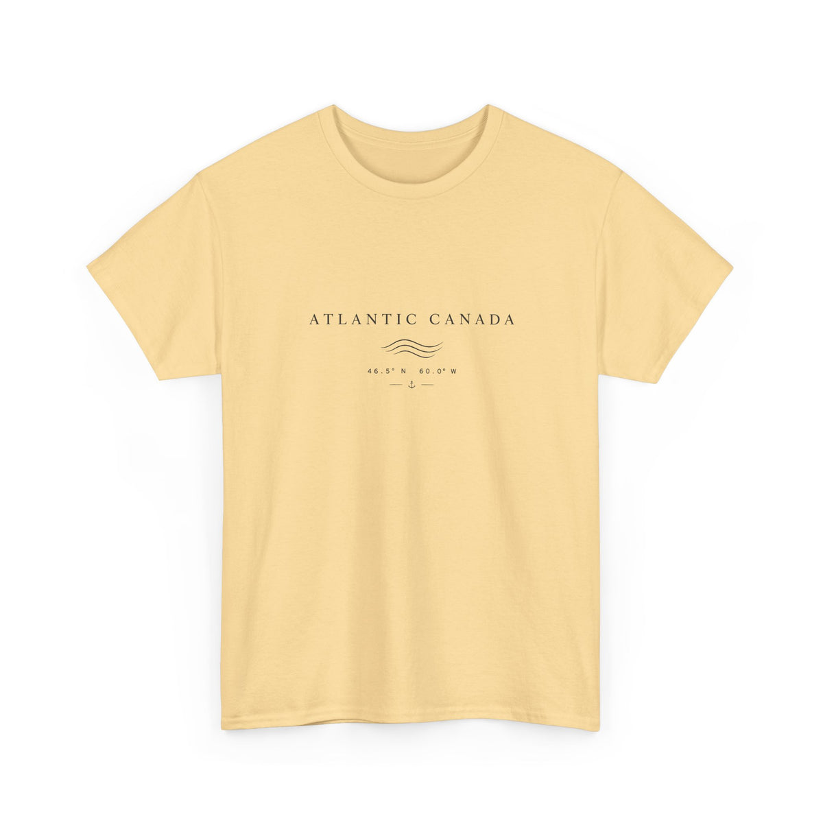 Atlantic Canada Tee — Minimal Coastal Wave Shirt