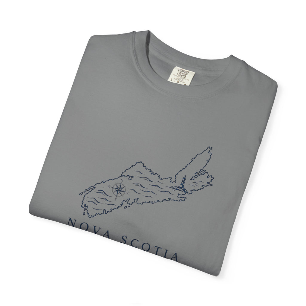 Nova Scotia Map T-Shirt — Coastal Minimalist Province Tee