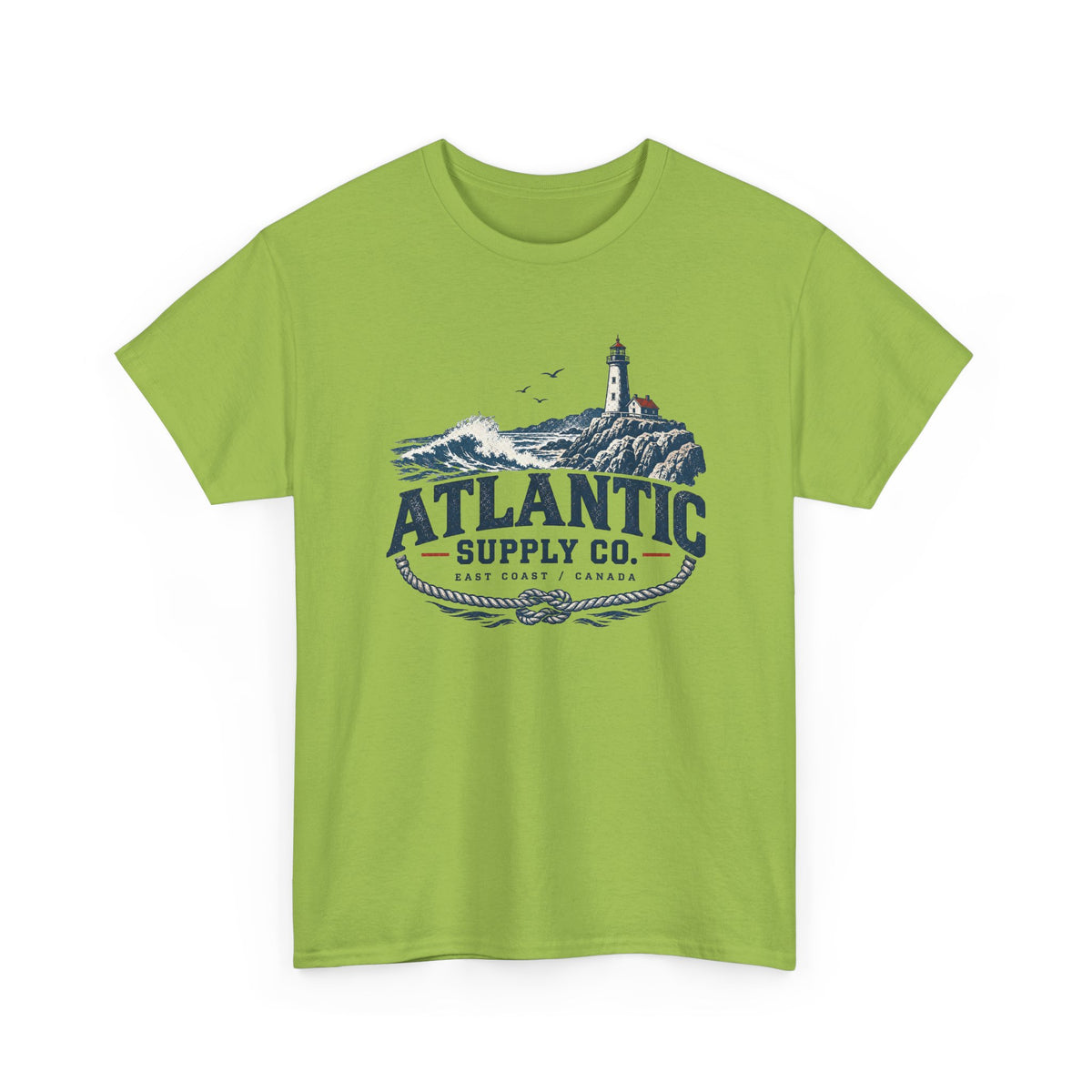 Atlantic Supply Co. Tee — Nautical Lighthouse Vintage Graphic T-Shirt