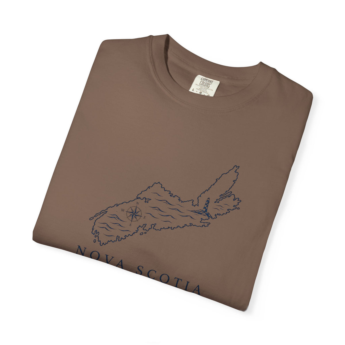 Nova Scotia Map T-Shirt — Coastal Minimalist Province Tee