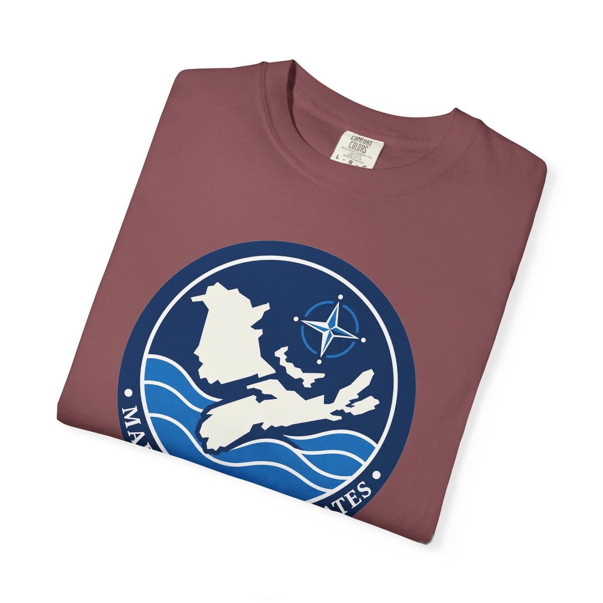 Maritime Coordinator Great Lakes T-Shirt — Nautical Compass Logo Tee