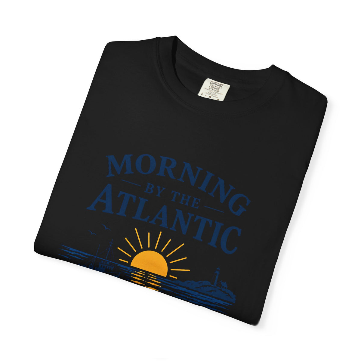 Morning by the Atlantic T-Shirt — Nautical Sunrise Boat Tee
