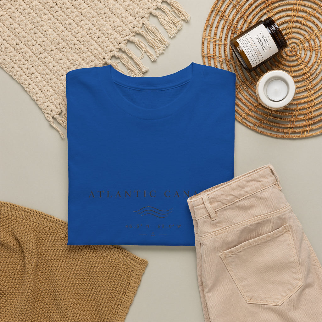 Atlantic Canada Tee — Minimal Coastal Wave Shirt