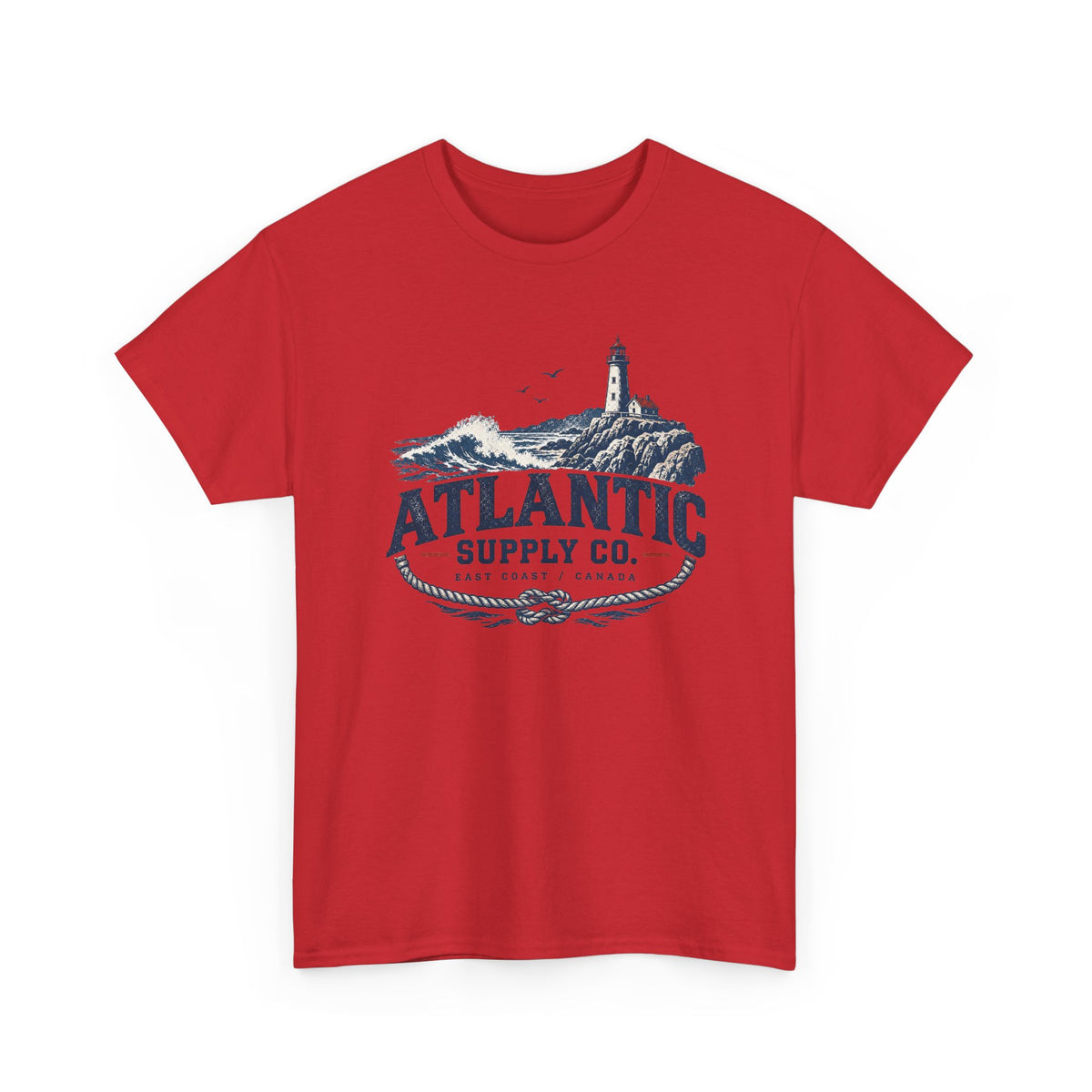 Atlantic Supply Co. Tee — Nautical Lighthouse Vintage Graphic T-Shirt
