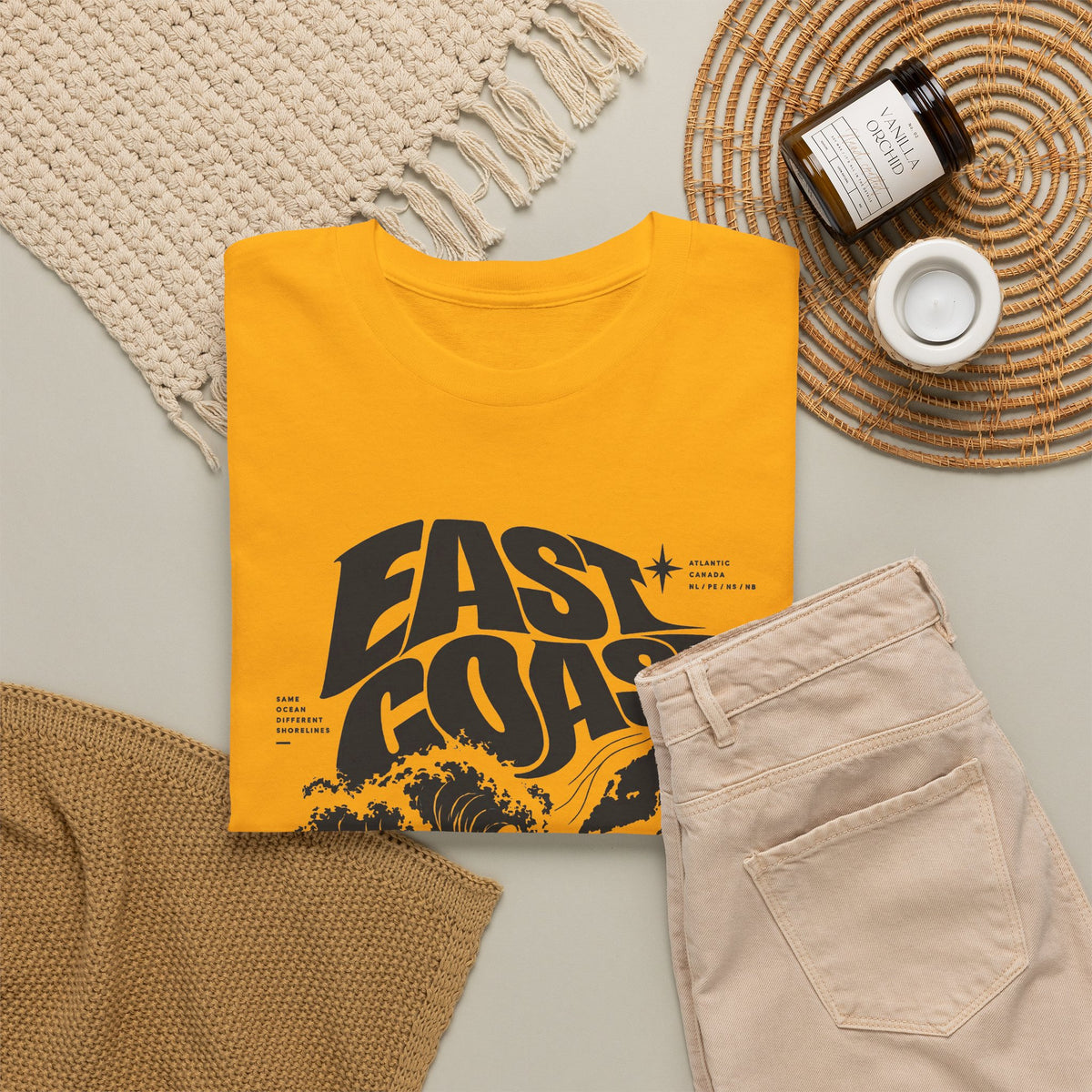 East Coast Surf Wave T‑Shirt — Vintage Ocean Graphic Tee