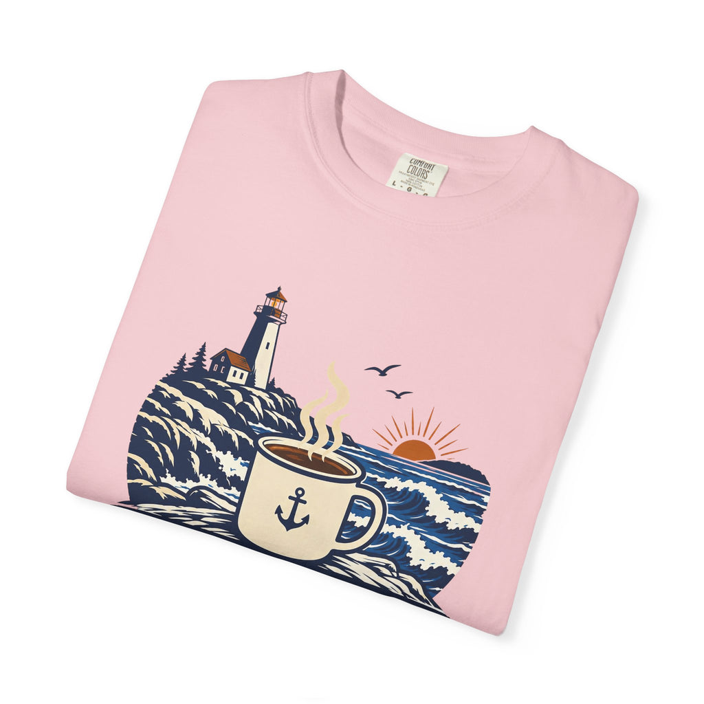 Coffee. Coast. Repeat. T-Shirt — Coastal Coffee Graphic Tee