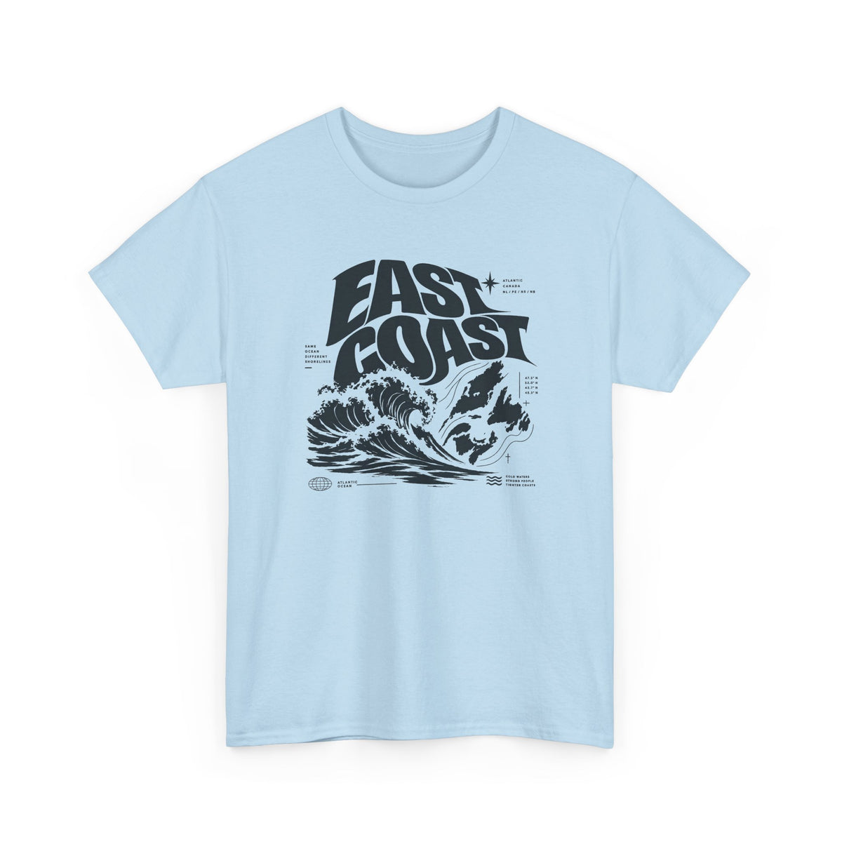 East Coast Surf Wave T‑Shirt — Vintage Ocean Graphic Tee