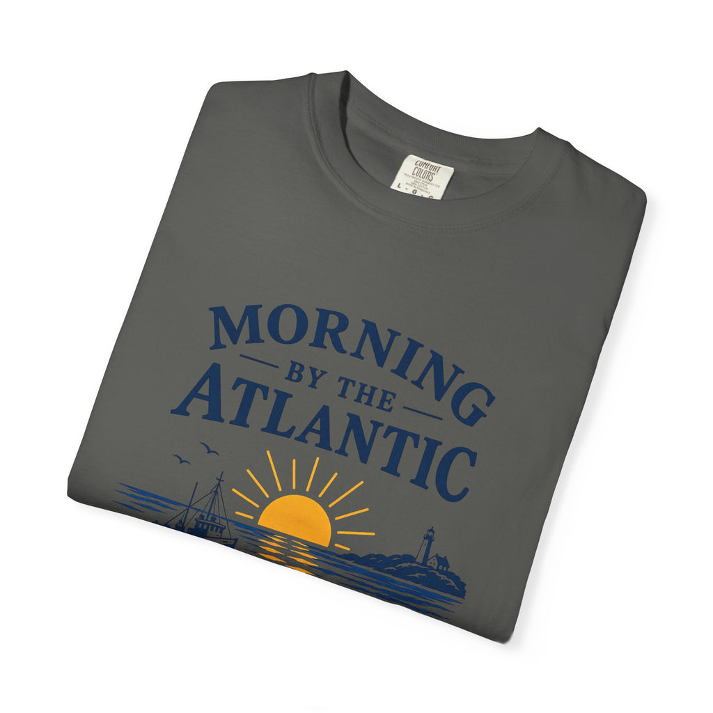Morning by the Atlantic T-Shirt — Nautical Sunrise Boat Tee