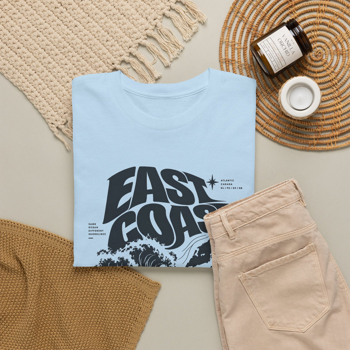 East Coast Surf Wave T‑Shirt — Vintage Ocean Graphic Tee