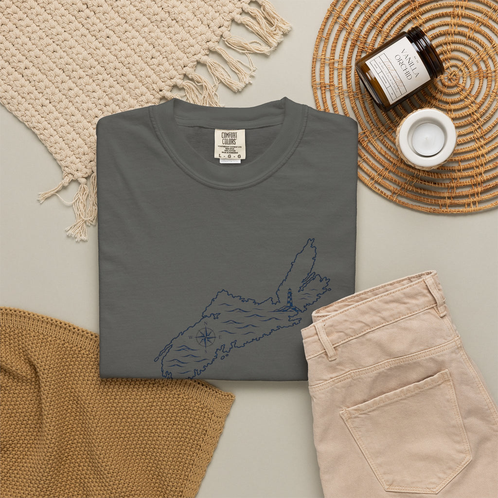Nova Scotia Map T-Shirt — Coastal Minimalist Province Tee