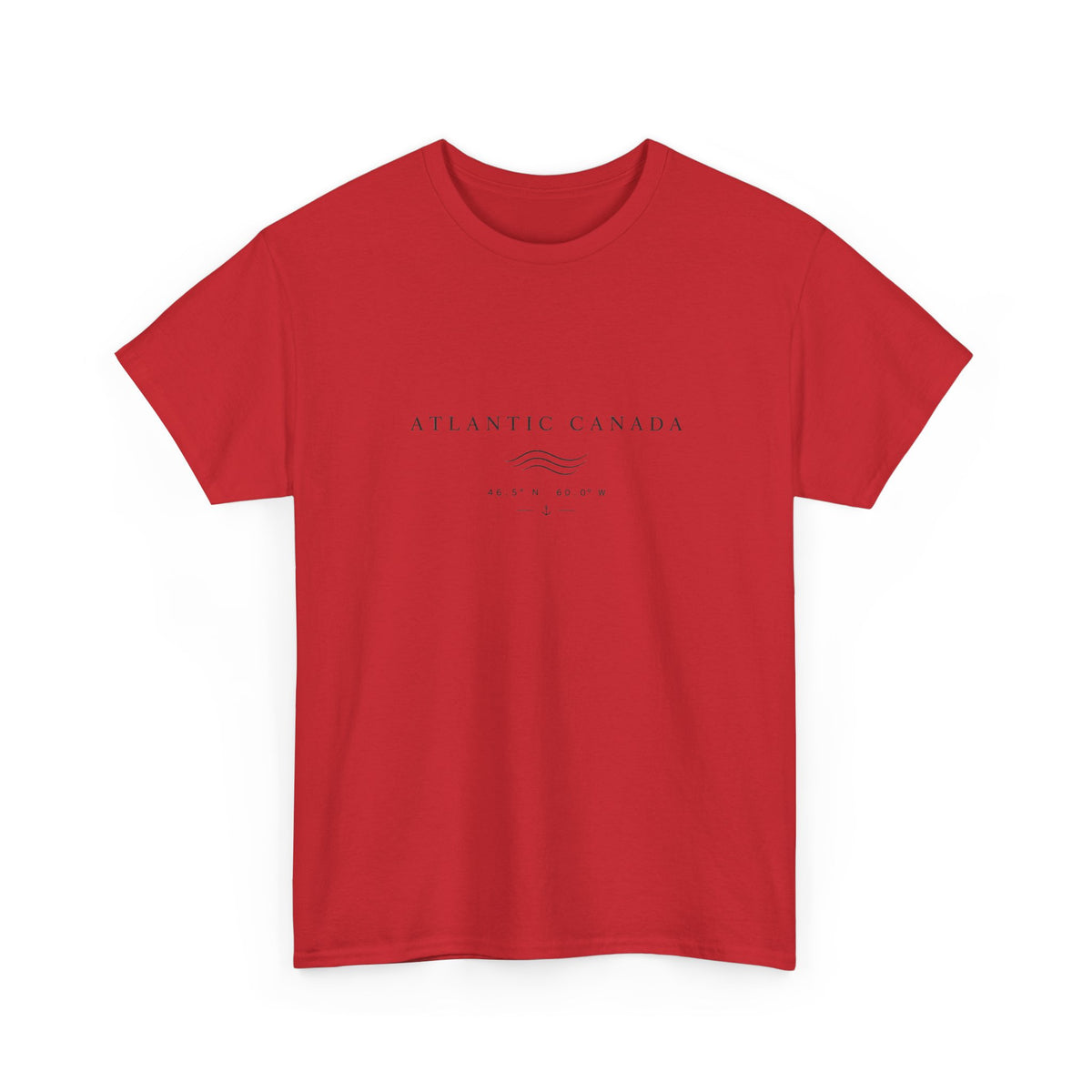 Atlantic Canada Tee — Minimal Coastal Wave Shirt