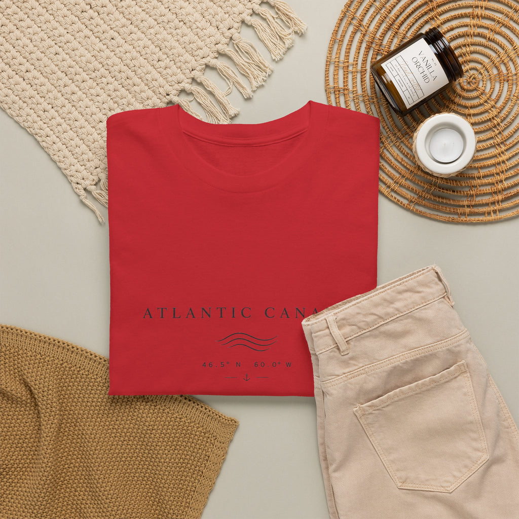 Atlantic Canada Tee — Minimal Coastal Wave Shirt