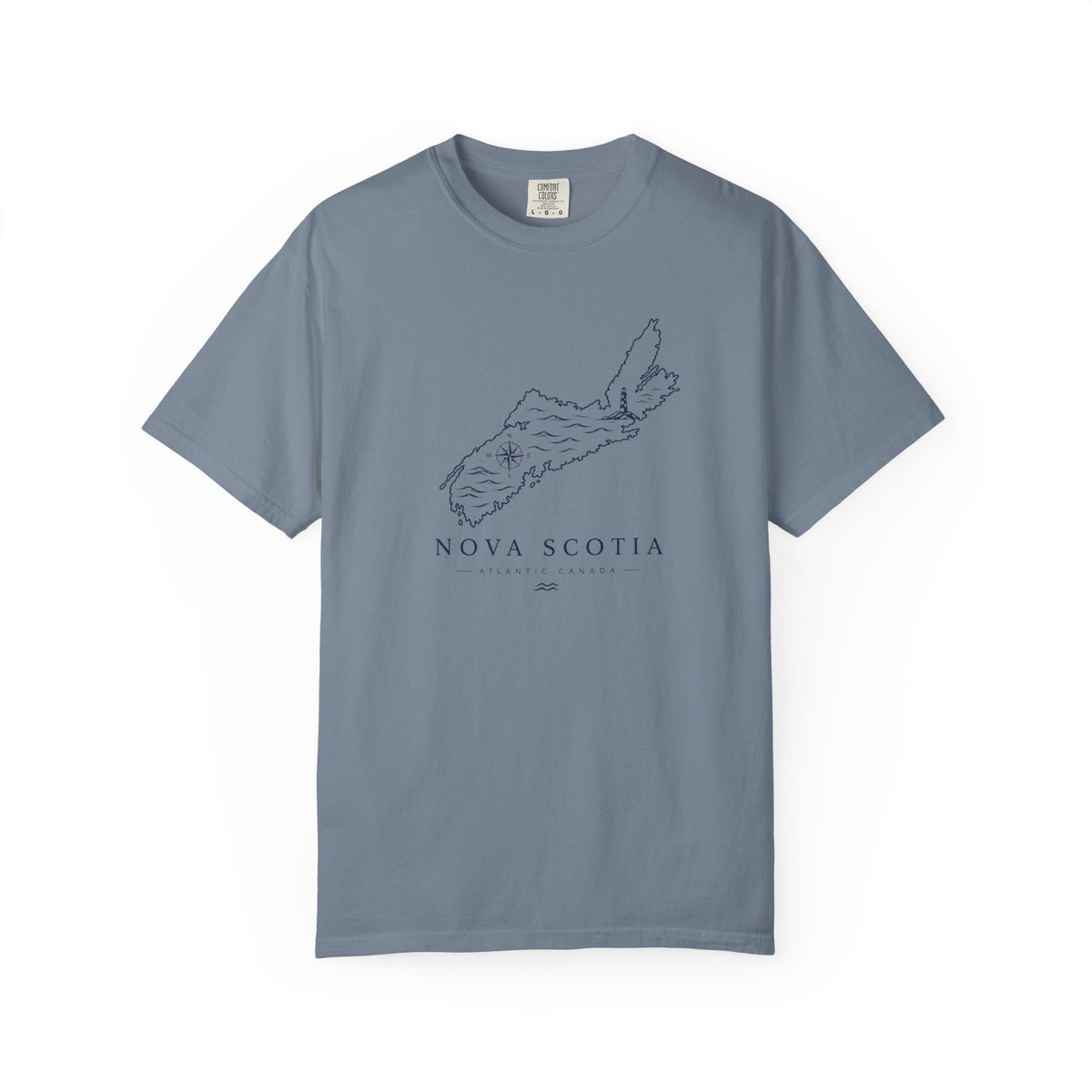 Nova Scotia Map T-Shirt — Coastal Minimalist Province Tee