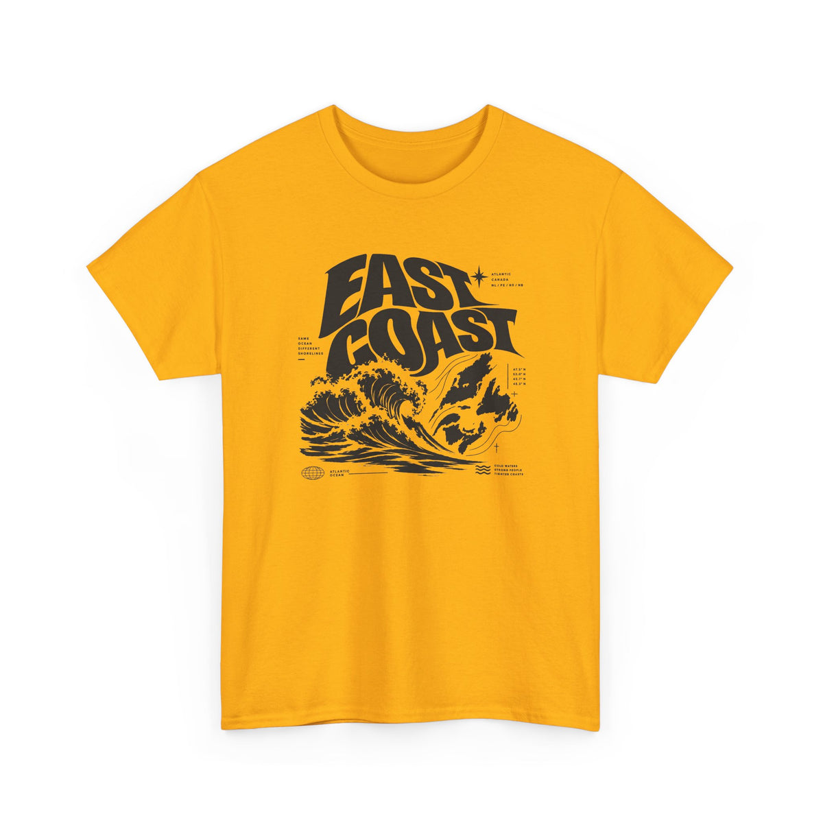 East Coast Surf Wave T‑Shirt — Vintage Ocean Graphic Tee