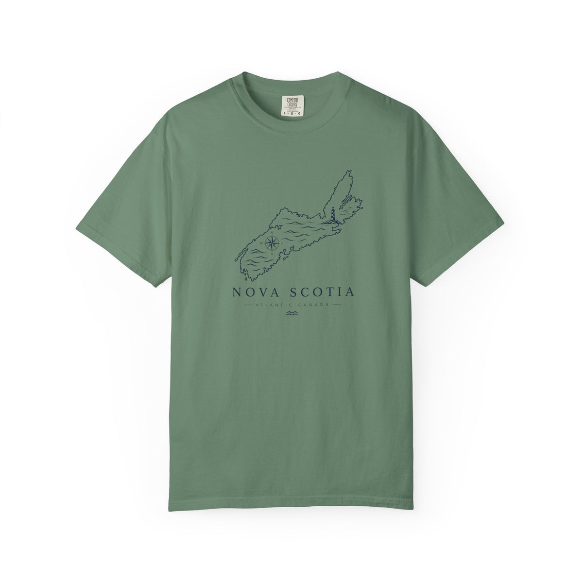 Nova Scotia Map T-Shirt — Coastal Minimalist Province Tee