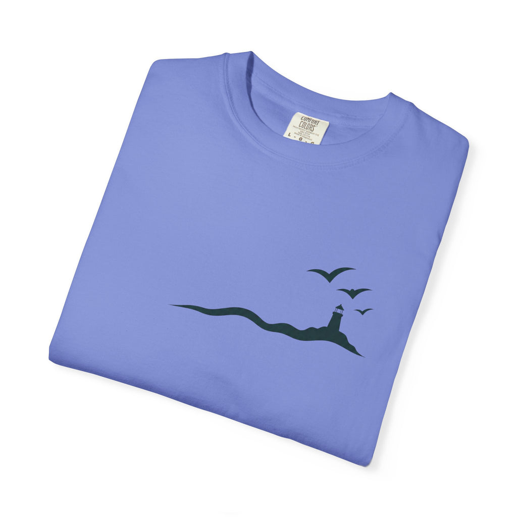 Coastal Lighthouse Tee – Minimal Seaside Graphic T-Shirt