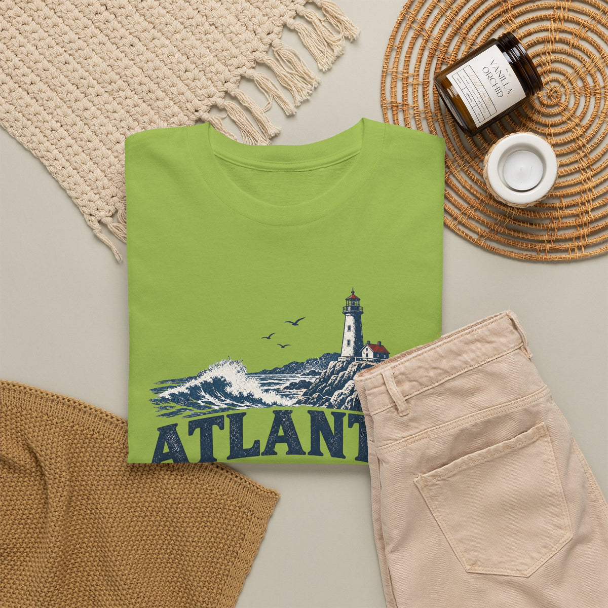 Atlantic Supply Co. Tee — Nautical Lighthouse Vintage Graphic T-Shirt