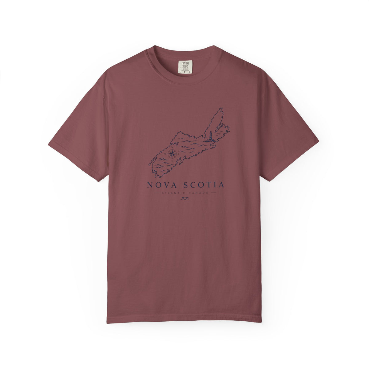 Nova Scotia Map T-Shirt — Coastal Minimalist Province Tee
