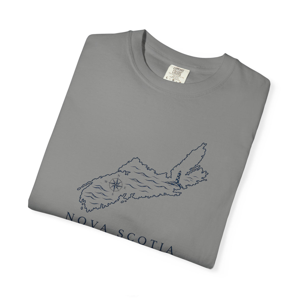 Nova Scotia Map T-Shirt — Coastal Minimalist Province Tee