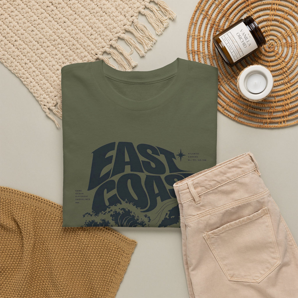 East Coast Surf Wave T‑Shirt — Vintage Ocean Graphic Tee