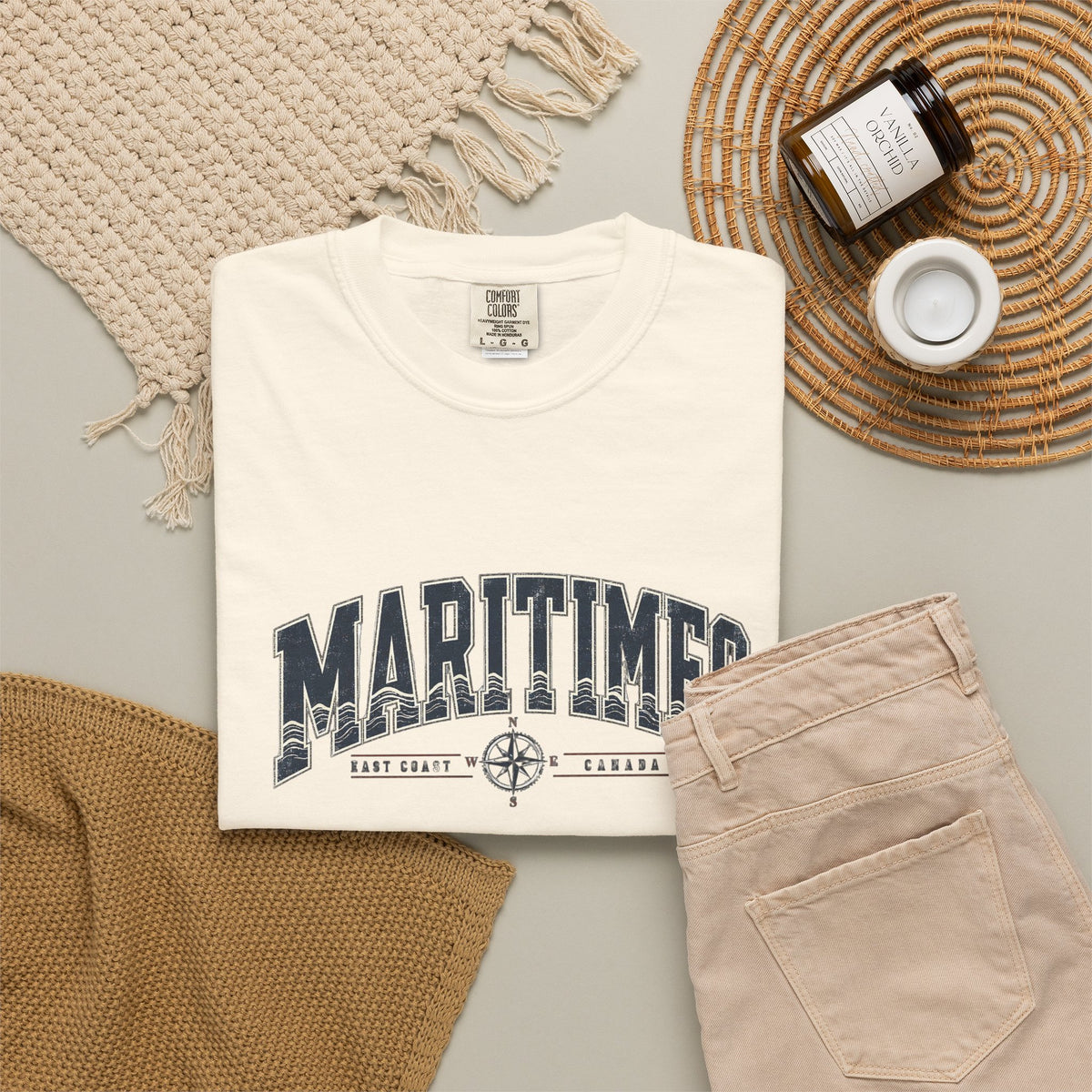 Maritimes Tee — Nautical Compass Graphic T-Shirt