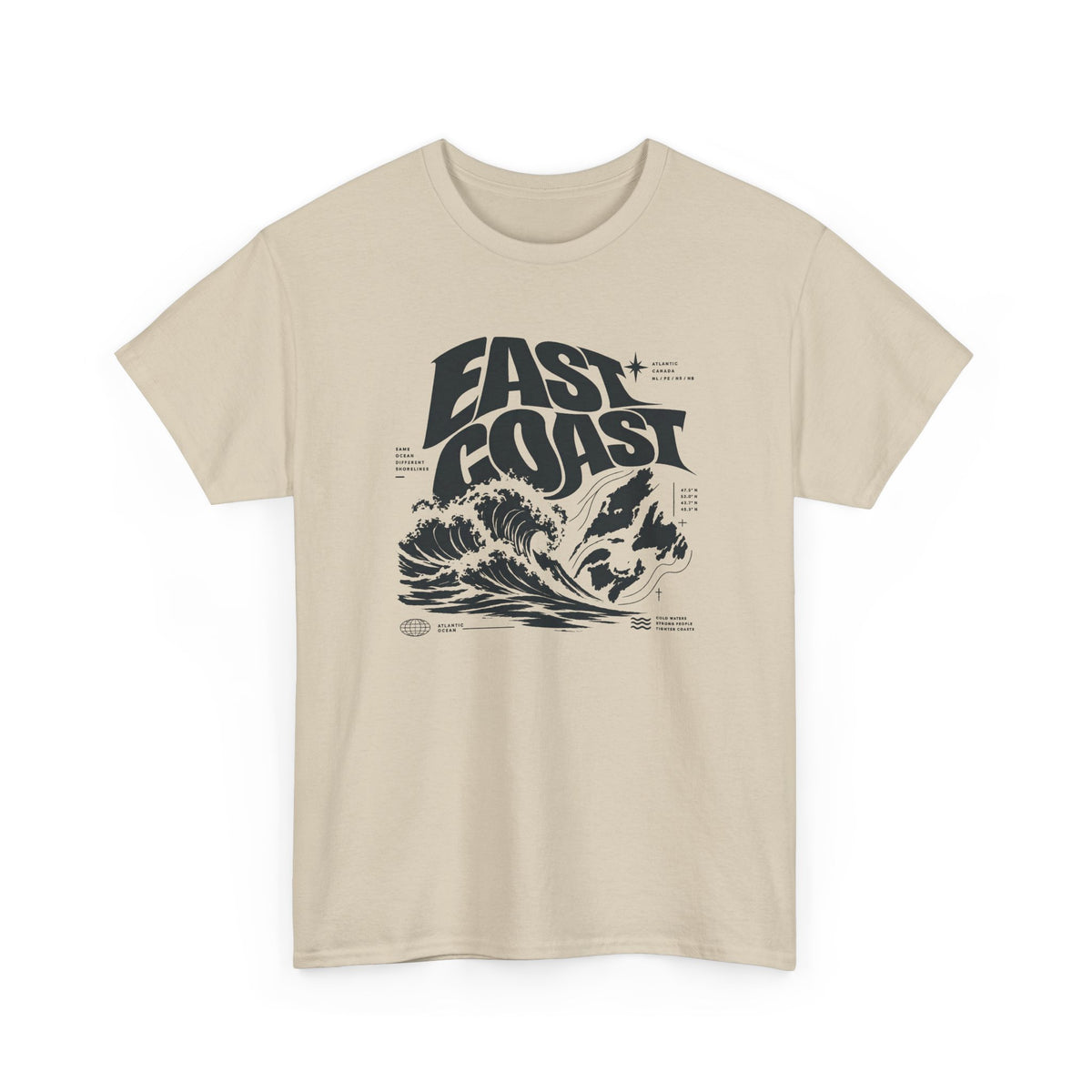East Coast Surf Wave T‑Shirt — Vintage Ocean Graphic Tee