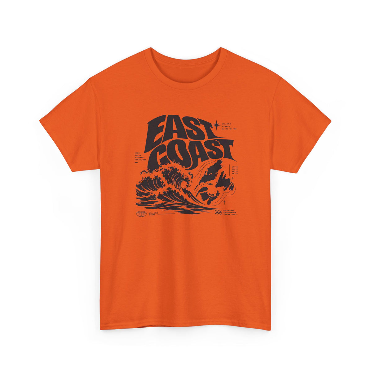 East Coast Surf Wave T‑Shirt — Vintage Ocean Graphic Tee