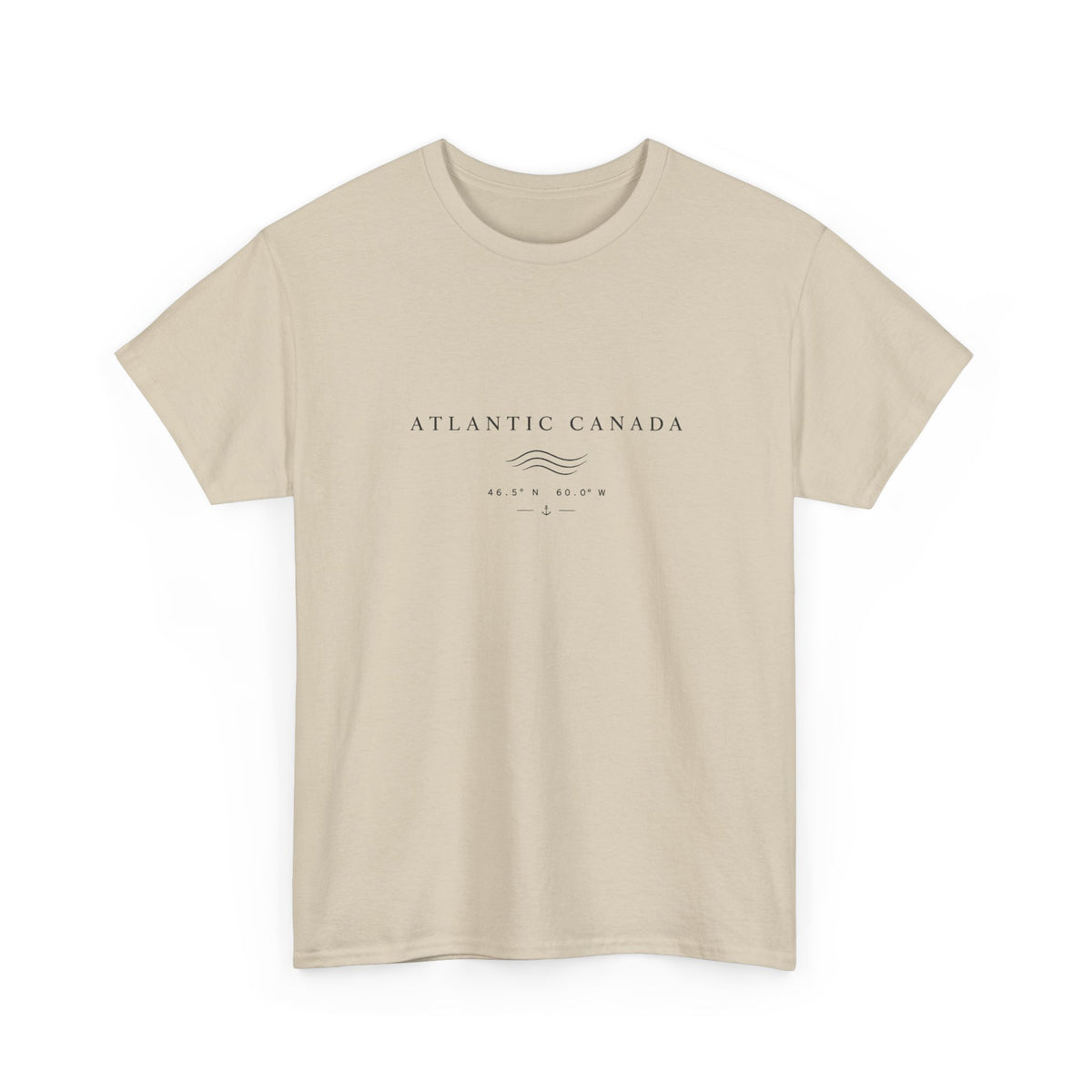 Atlantic Canada Tee — Minimal Coastal Wave Shirt