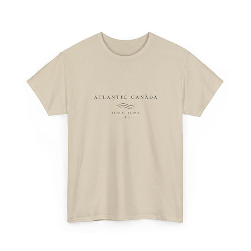 Atlantic Canada Tee — Minimal Coastal Wave Shirt