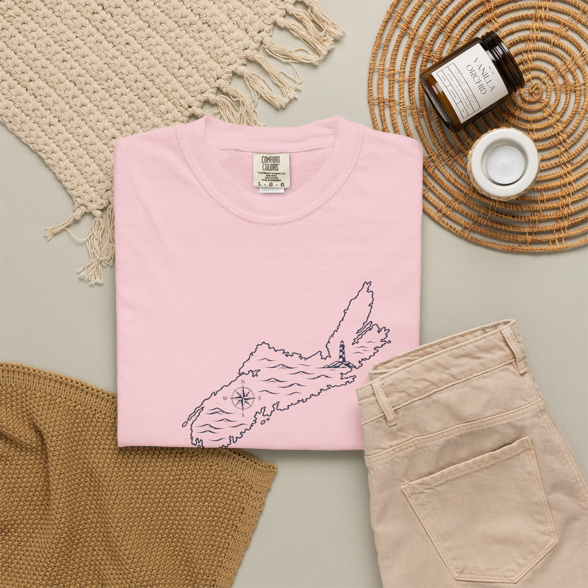 Nova Scotia Map T-Shirt — Coastal Minimalist Province Tee