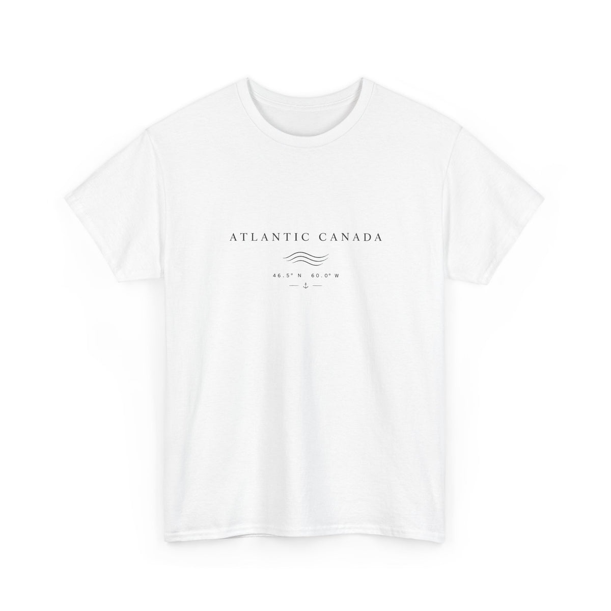 Atlantic Canada Tee — Minimal Coastal Wave Shirt