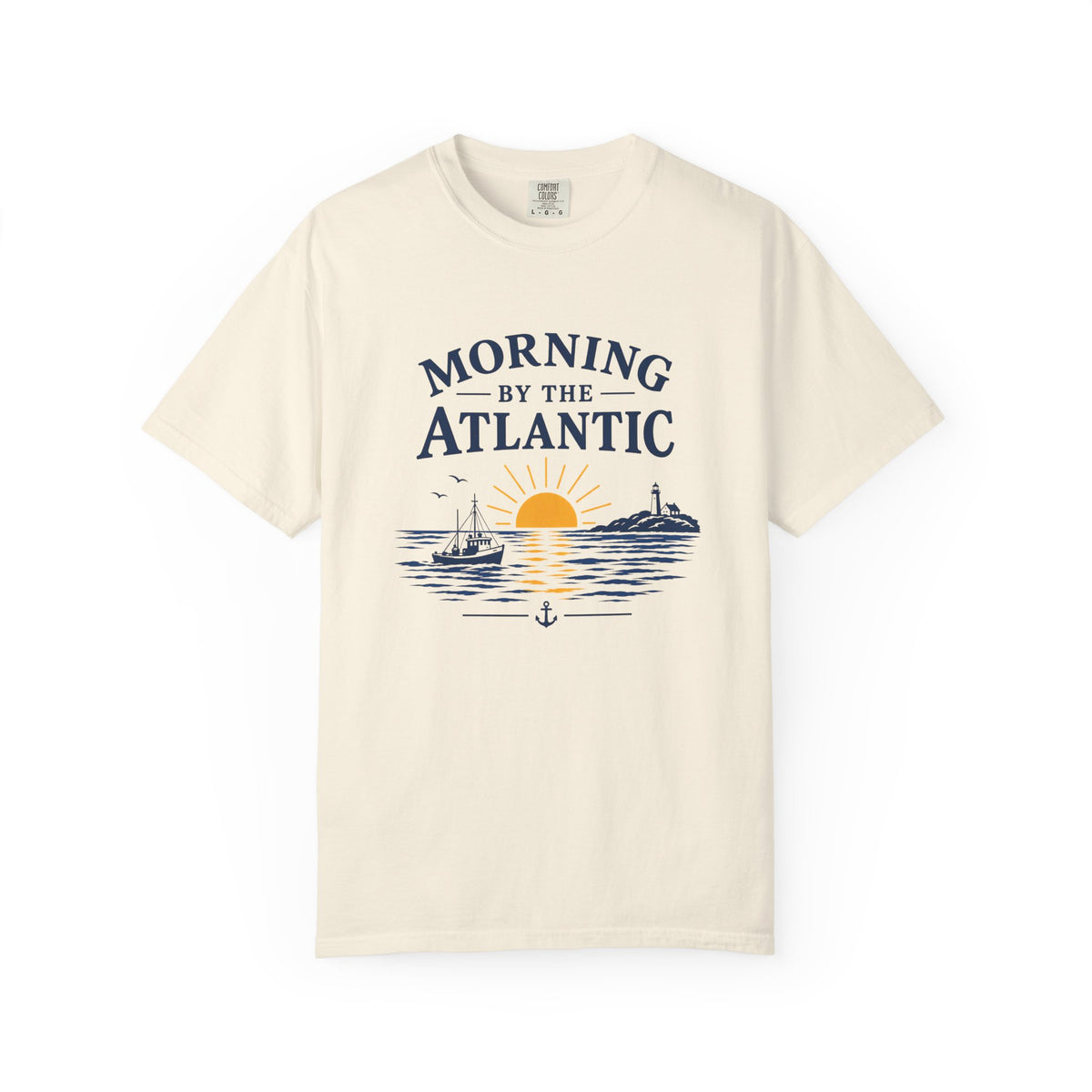 Morning by the Atlantic T-Shirt — Nautical Sunrise Boat Tee