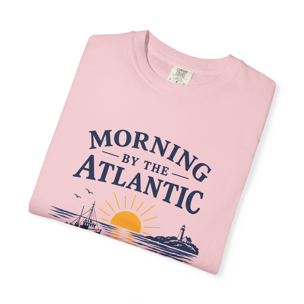 Morning by the Atlantic T-Shirt — Nautical Sunrise Boat Tee