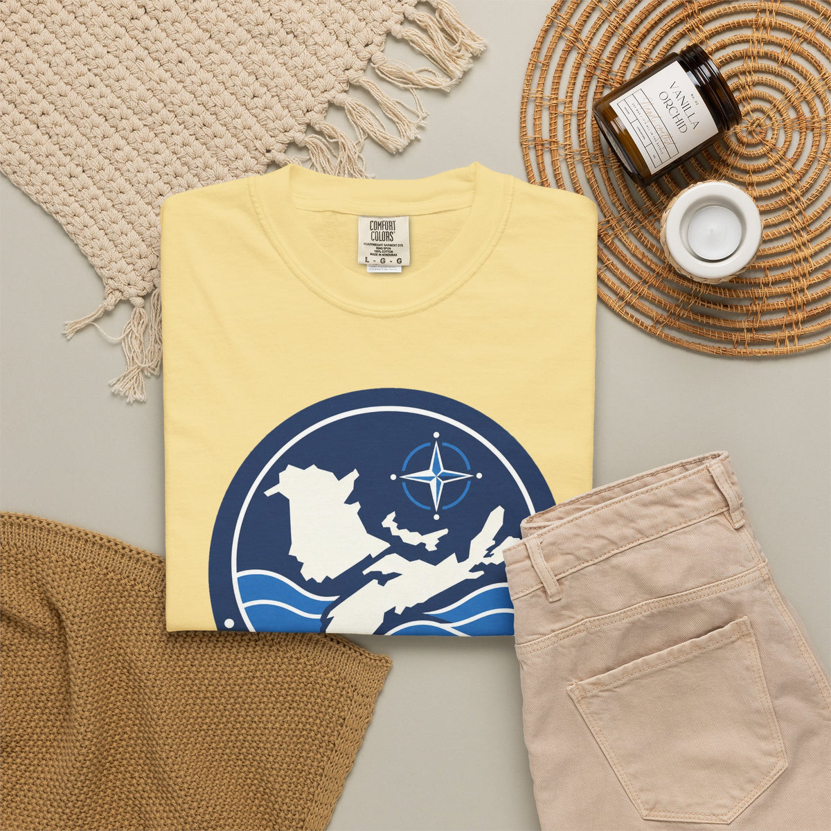 Maritime Coordinator Great Lakes T-Shirt — Nautical Compass Logo Tee