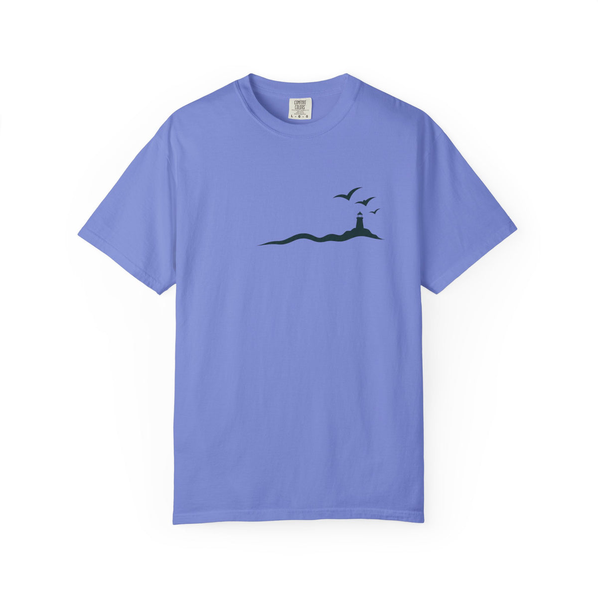 Coastal Lighthouse Tee – Minimal Seaside Graphic T-Shirt