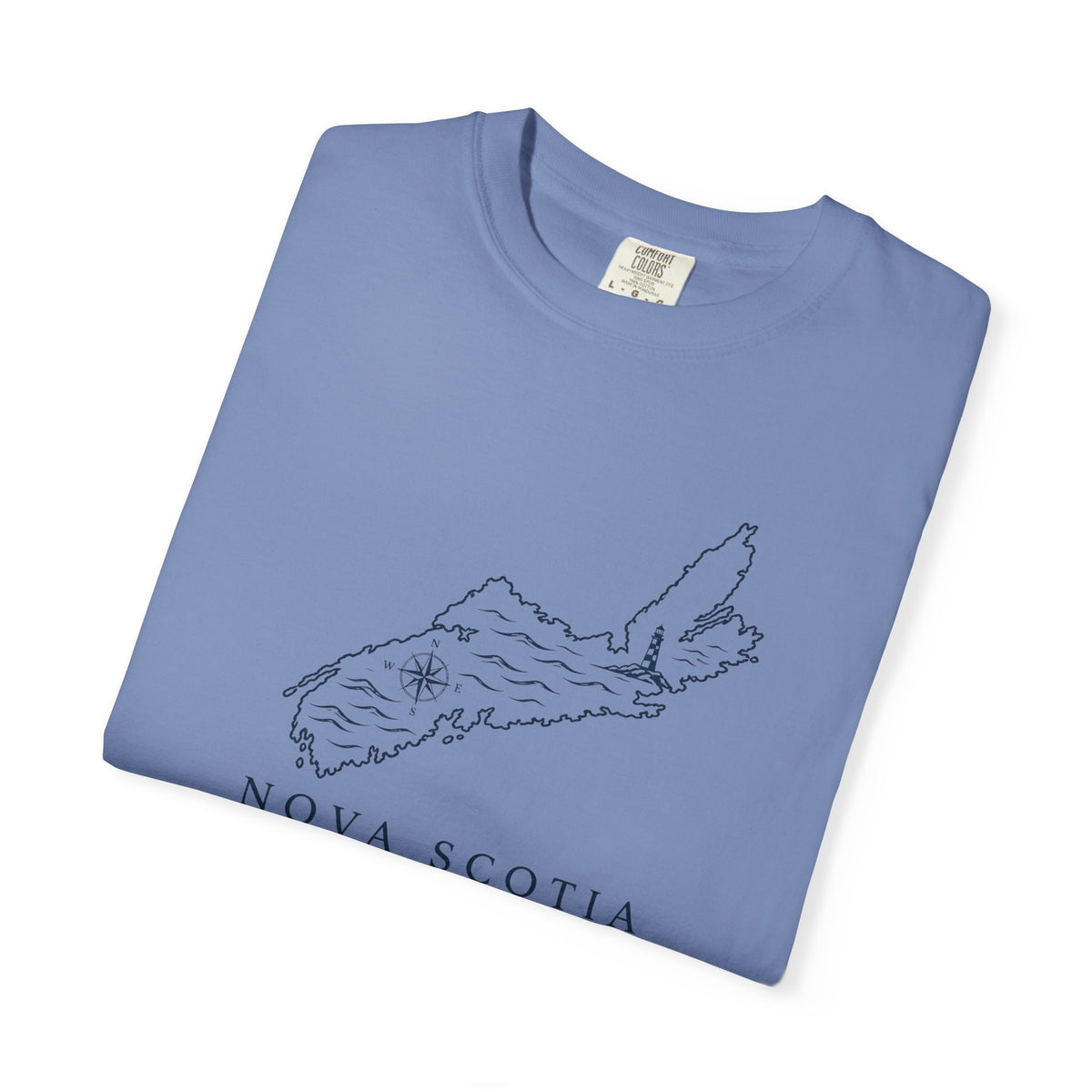 Nova Scotia Map T-Shirt — Coastal Minimalist Province Tee