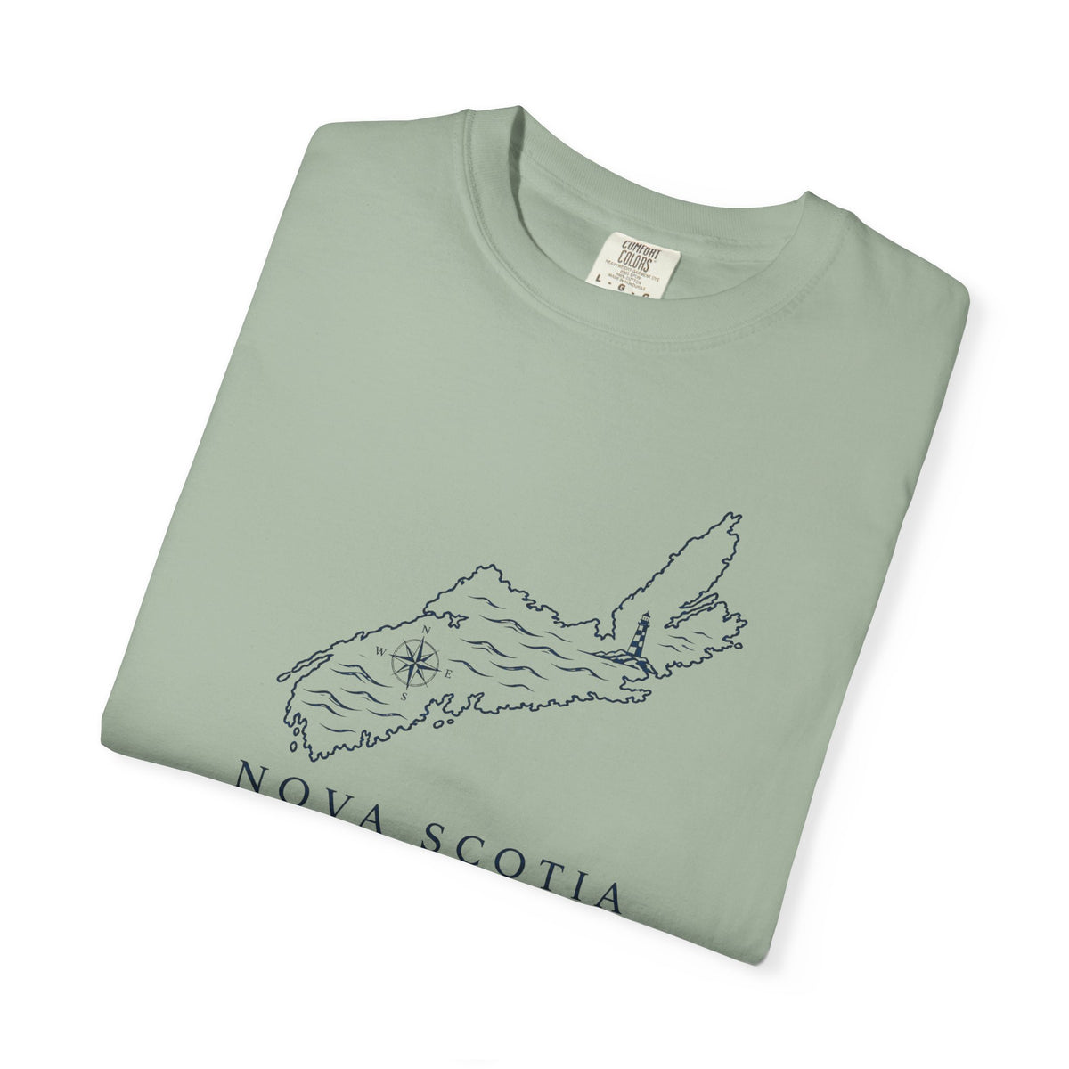 Nova Scotia Map T-Shirt — Coastal Minimalist Province Tee
