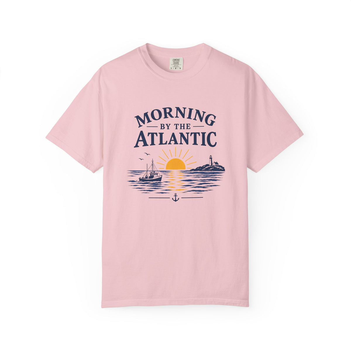 Morning by the Atlantic T-Shirt — Nautical Sunrise Boat Tee
