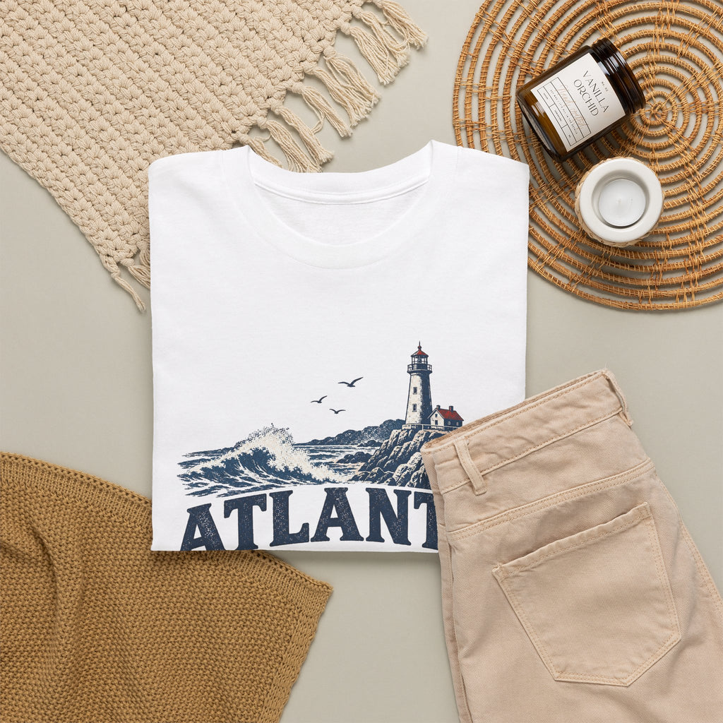 Atlantic Supply Co. Tee — Nautical Lighthouse Vintage Graphic T-Shirt