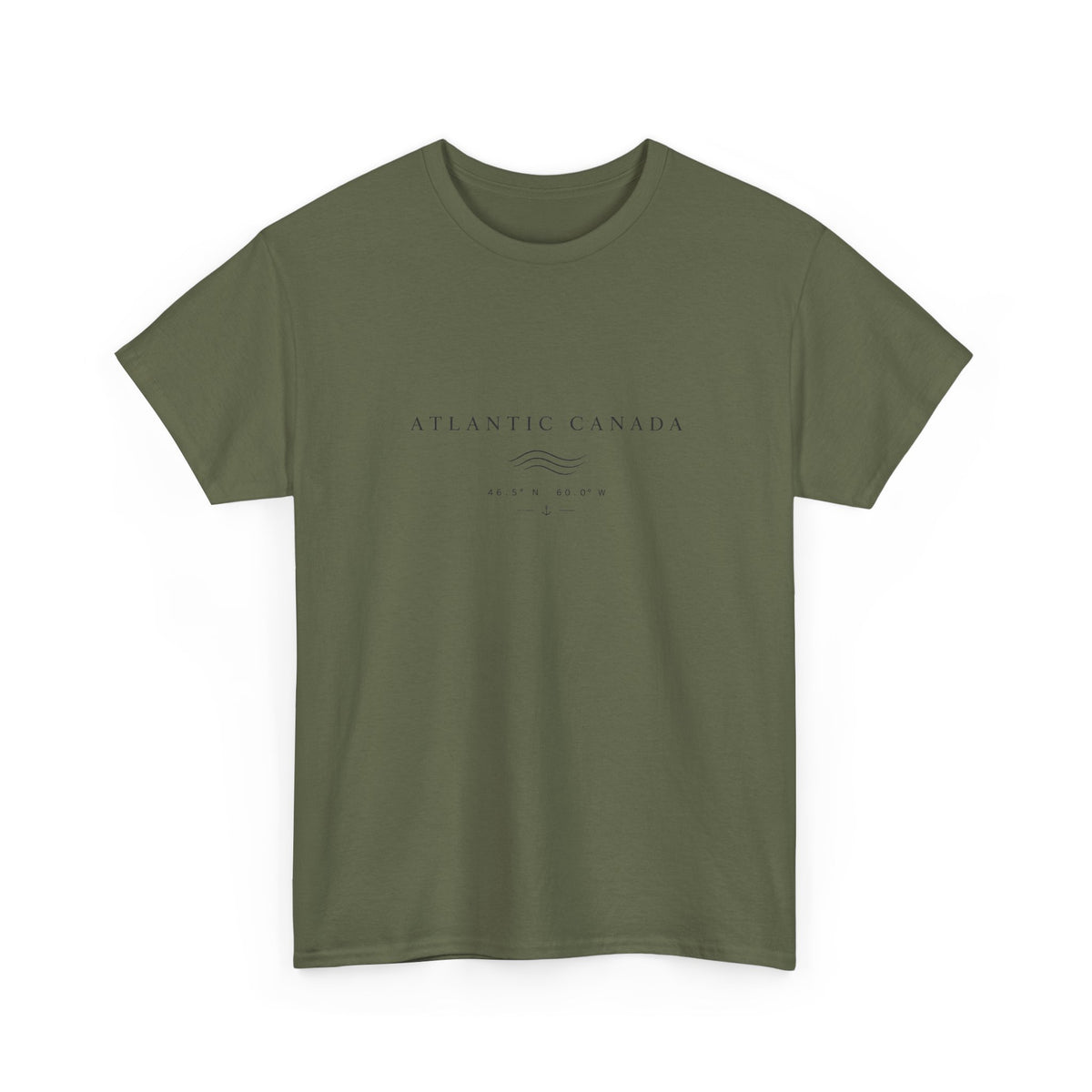 Atlantic Canada Tee — Minimal Coastal Wave Shirt