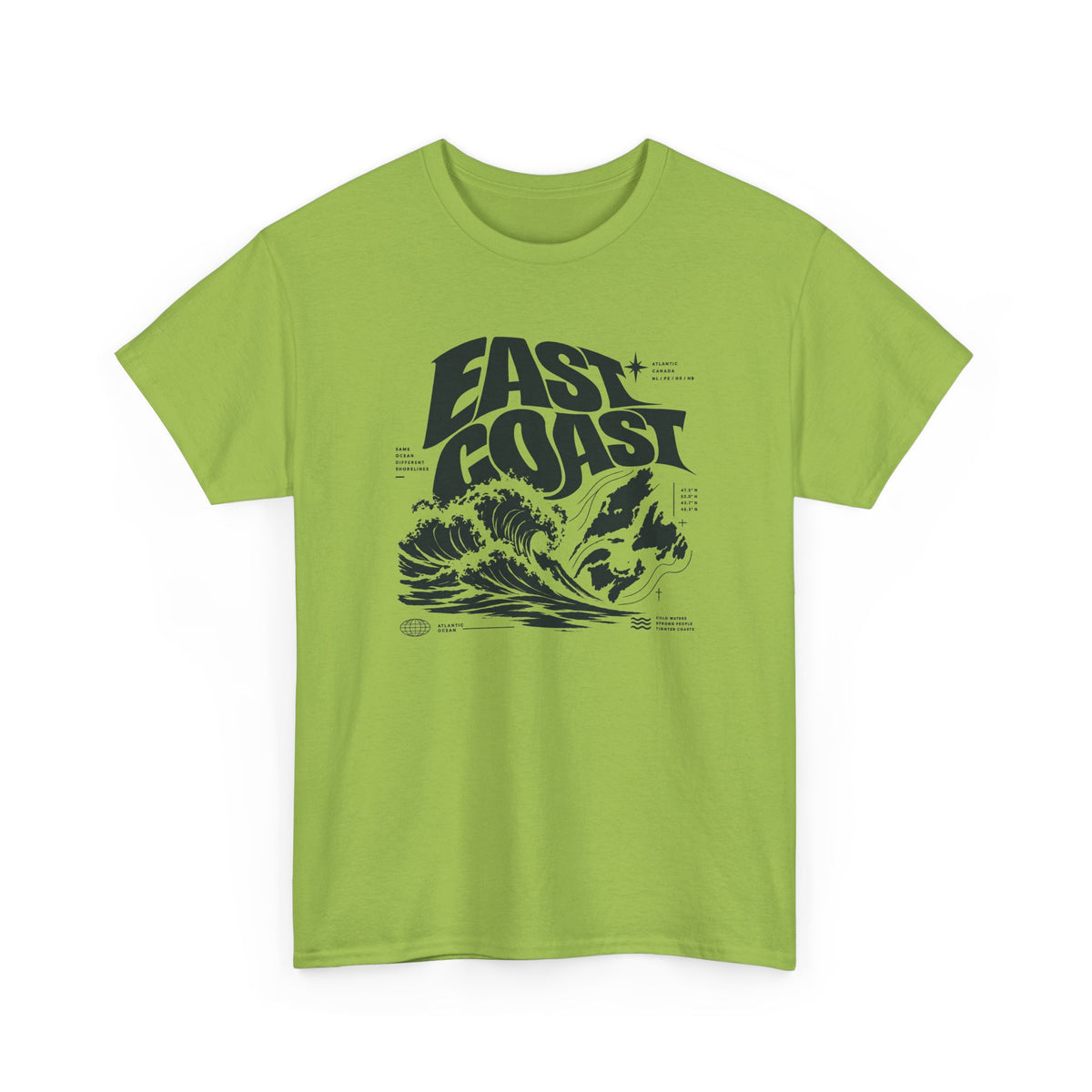 East Coast Surf Wave T‑Shirt — Vintage Ocean Graphic Tee