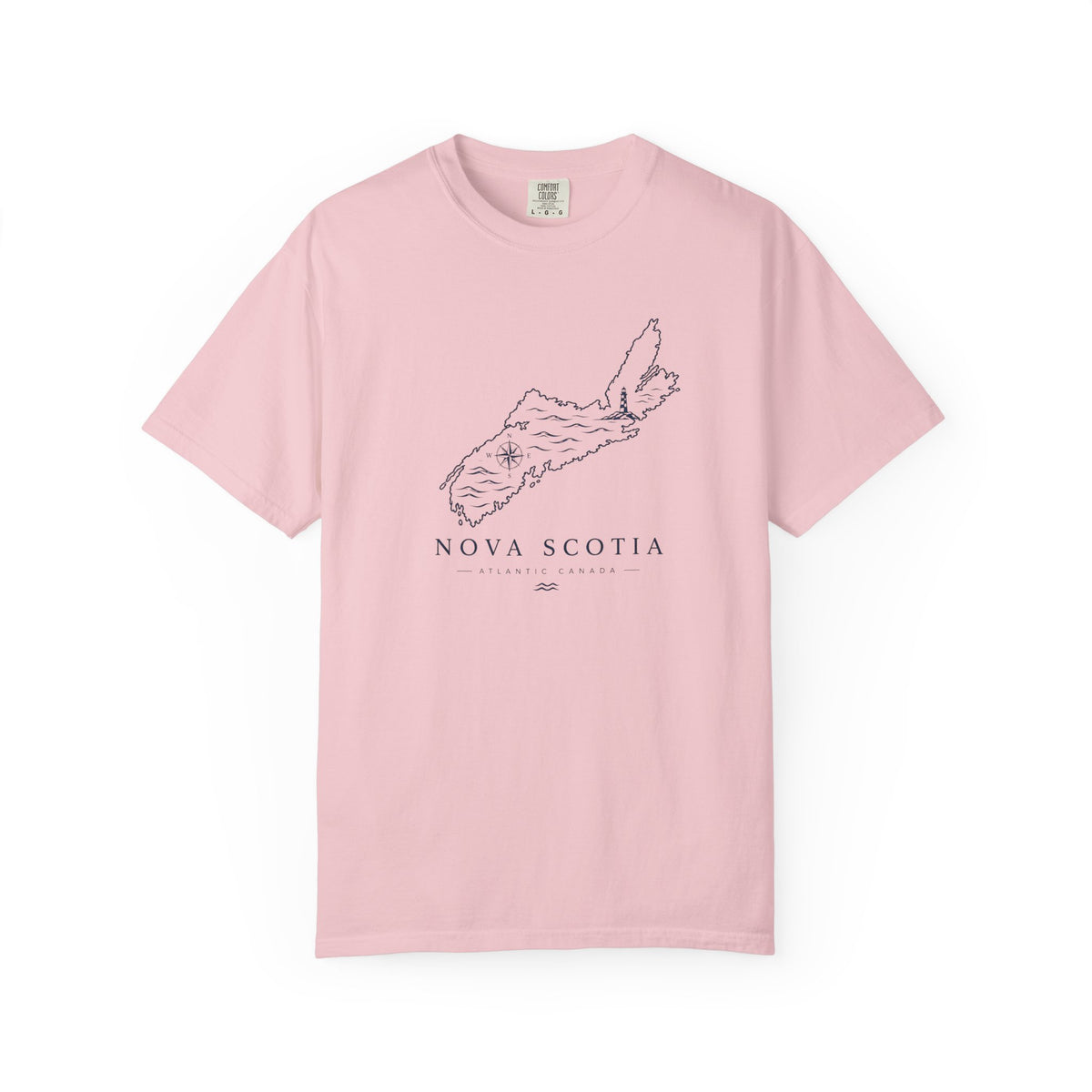 Nova Scotia Map T-Shirt — Coastal Minimalist Province Tee