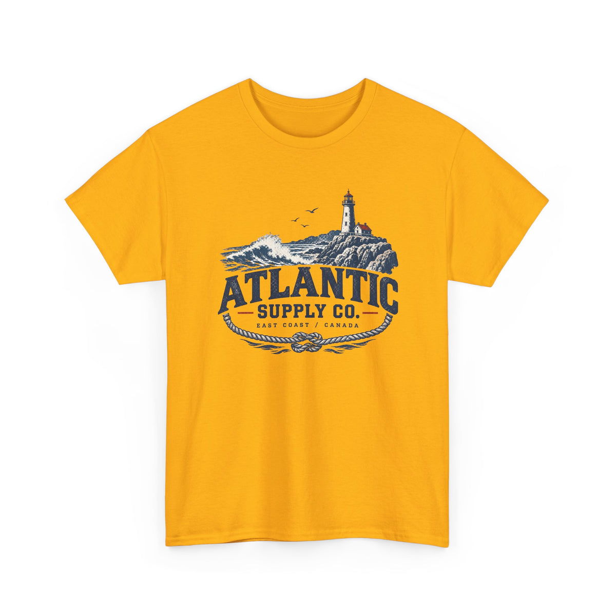 Atlantic Supply Co. Tee — Nautical Lighthouse Vintage Graphic T-Shirt